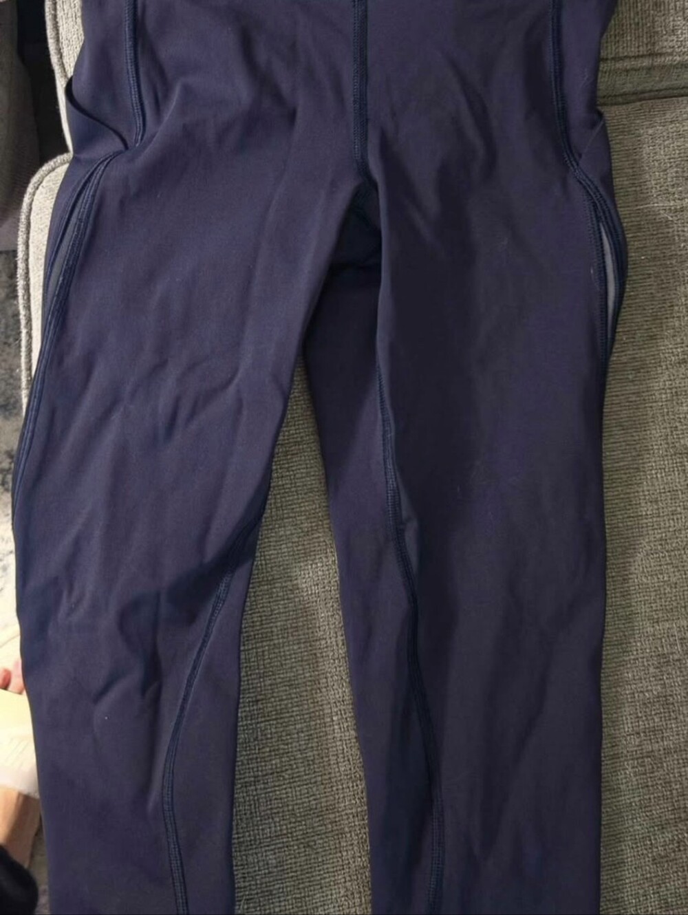 Womens Navy Blue Lululemon Capri Leggings